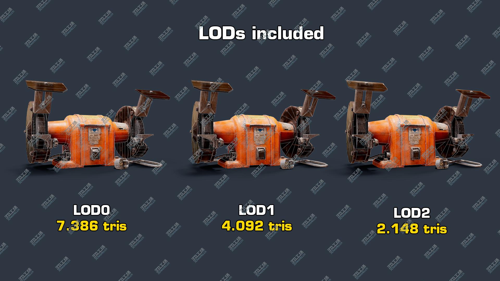 images/goods_img/2021040162/Bench Grinder GameReady LODs 3D/4.jpg